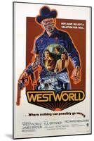 Westworld, Yul Brynner, James Brolin, Richard Benjamin, 1973-null-Mounted Art Print