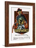 Westworld, Yul Brynner, James Brolin, Richard Benjamin, 1973-null-Framed Art Print