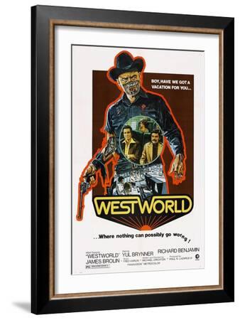 Yul Brynner West World Repro Film POSTER 