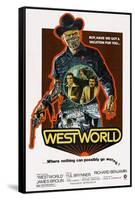 Westworld, Yul Brynner, James Brolin, Richard Benjamin, 1973-null-Framed Stretched Canvas