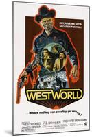 Westworld, Yul Brynner, James Brolin, Richard Benjamin, 1973-null-Mounted Art Print