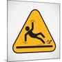 Wet Floor Caution Sign.-smoki-Mounted Art Print