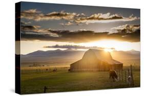 Wet Mountain Barn I-Dan Ballard-Stretched Canvas