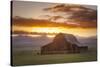 Wet Mountain Barn II-Dan Ballard-Stretched Canvas