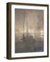 Wet Night, Columbus Circle, New York, 1897-98-William Frazer-Framed Giclee Print