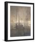 Wet Night, Columbus Circle, New York, 1897-98-William Frazer-Framed Giclee Print