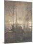 Wet Night, Columbus Circle, New York, 1897-98-William Frazer-Mounted Giclee Print