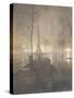 Wet Night, Columbus Circle, New York, 1897-98-William Frazer-Stretched Canvas