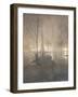 Wet Night, Columbus Circle, New York, 1897-98-William Frazer-Framed Giclee Print