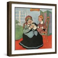 Wet-Nurse with Straw-null-Framed Photographic Print