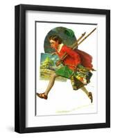 "Wet Paint", April 12,1930-Norman Rockwell-Framed Premium Giclee Print