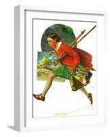 "Wet Paint", April 12,1930-Norman Rockwell-Framed Giclee Print