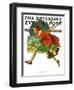 "Wet Paint" Saturday Evening Post Cover, April 12,1930-Norman Rockwell-Framed Giclee Print