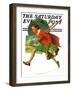 "Wet Paint" Saturday Evening Post Cover, April 12,1930-Norman Rockwell-Framed Giclee Print