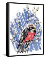 Wet Robin - Child Life-Keith Ward-Framed Stretched Canvas