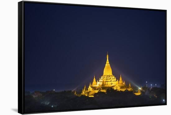 Wetkyi-In-Gubyaukgyi Temple in Bagan-Jon Hicks-Framed Stretched Canvas