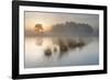 Wetland at sunrise, Klein Schietveld, Brasschaat, Belgium-Bernard Castelein-Framed Photographic Print