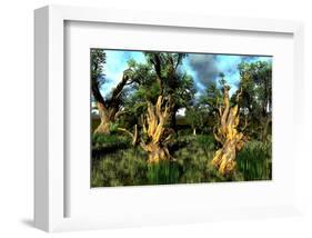 Wetland with Mangroves-null-Framed Art Print