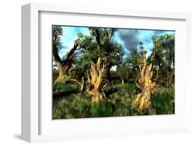 Wetland with Mangroves-null-Framed Art Print