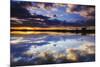 Wetlands at Sunrise, Bosque Del Apache National Wildlife Refuge, New Mexico-Russ Bishop-Mounted Photographic Print