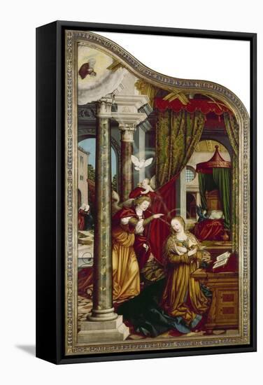 Wettenhausener Altar. Inner Left Panel: Annunciation, 1523-Martin Schaffner-Framed Stretched Canvas