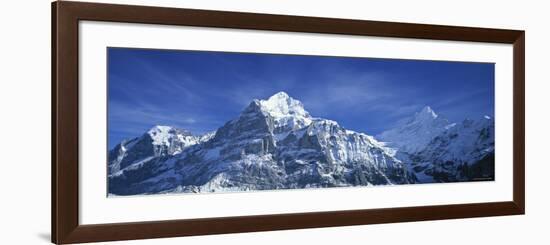 Wetterhorn, Berner Oberland, Switzerland-Peter Adams-Framed Photographic Print