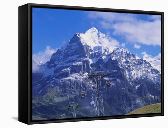 Wetterhorn Mountain, Grindelwald, Bernese Oberland, Switzerland-Hans Peter Merten-Framed Stretched Canvas