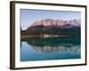 Wetterstein Mountains, Zugspitze Mountain Reflecting in Lake Eibsee, Bavaria-null-Framed Photographic Print