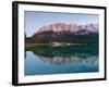 Wetterstein Mountains, Zugspitze Mountain Reflecting in Lake Eibsee, Bavaria-null-Framed Photographic Print