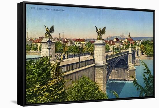 Wettstein Bridge, Basel, Switzerland, C1936-null-Framed Stretched Canvas