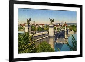 Wettstein Bridge, Basel, Switzerland, C1936-null-Framed Giclee Print