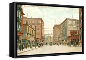 Weybosset Street, Providence, Rhode Island-null-Framed Stretched Canvas