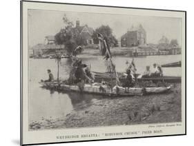 Weybridge Regatta, Robinson Crusoe Prize Boat-null-Mounted Giclee Print