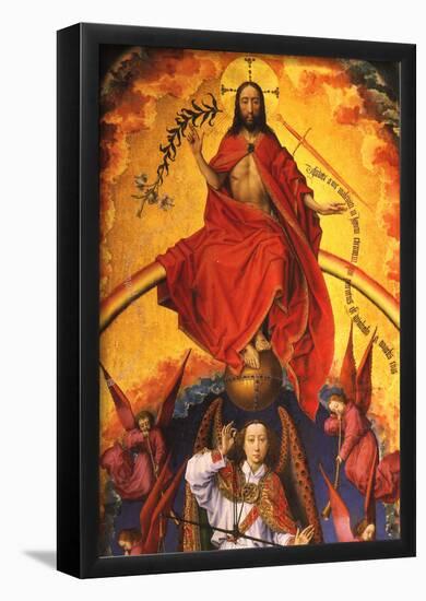 Weydon Christ With the Archangel Michael Art Print Poster-null-Framed Poster