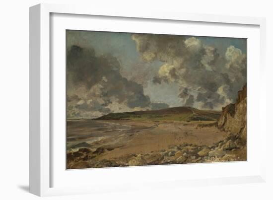 Weymouth Bay: Bowleaze Cove and Jordon Hill, C. 1817-John Constable-Framed Giclee Print