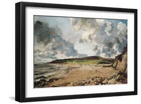 Weymouth Bay: Bowleaze Cove and Jordon Hill-John Constable-Framed Art Print