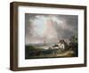 Weymouth Bay with a Distant View of the Harbour and Portland Bill, 1788-George Morland-Framed Giclee Print