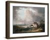 Weymouth Bay with a Distant View of the Harbour and Portland Bill, 1788-George Morland-Framed Giclee Print