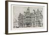 Weymouth: View of the Proposed New Grand Hotel-null-Framed Giclee Print