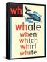 WH for Whale-null-Framed Stretched Canvas