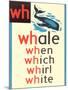 WH for Whale-null-Mounted Art Print