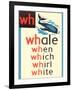 WH for Whale-null-Framed Art Print