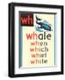 WH for Whale-null-Framed Art Print