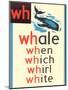 WH for Whale-null-Mounted Art Print