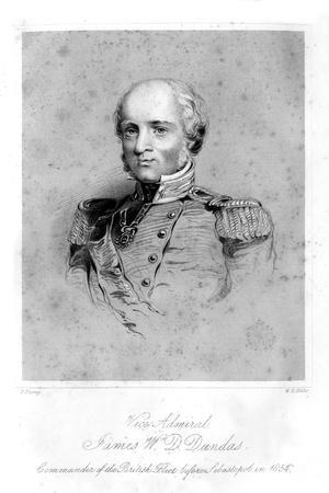 Sir James Whitley Deans Dundas (1785-186), British Admiral, 1855