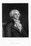 Maximilien Robespierre, One of the Leaders of the French Revolution, 19th Century-WH Mote-Giclee Print