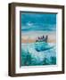 Whale and fox-Ewa Mazur-Framed Art Print