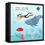 Whale And Wanda-Ashley Santoro-Framed Stretched Canvas