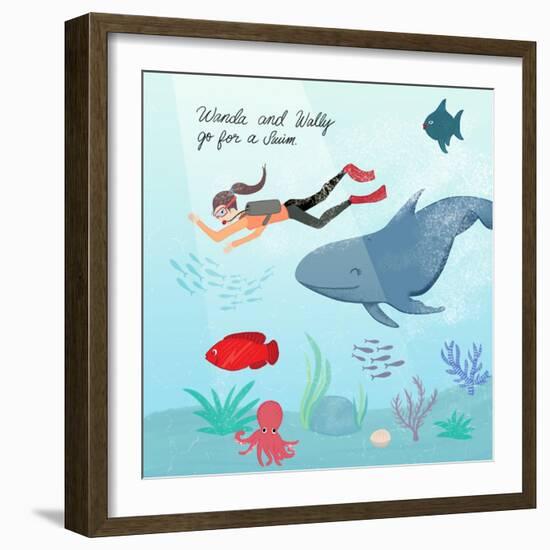 Whale And Wanda-Ashley Santoro-Framed Giclee Print