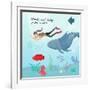 Whale And Wanda-Ashley Santoro-Framed Giclee Print